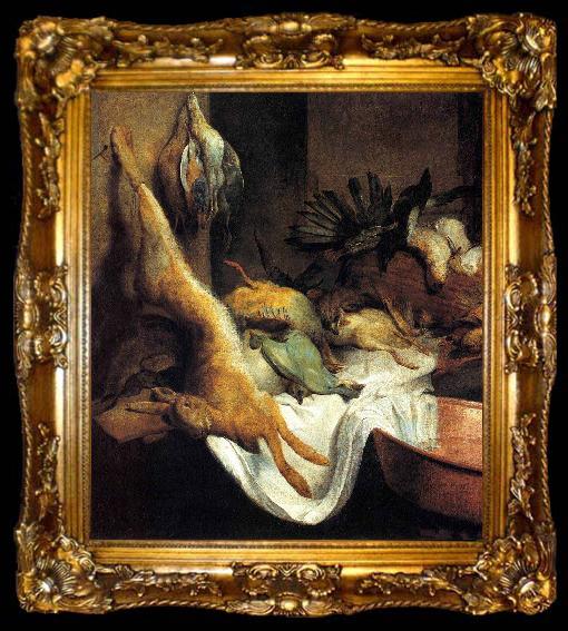 framed  William Roos Still Life with Game, ta009-2